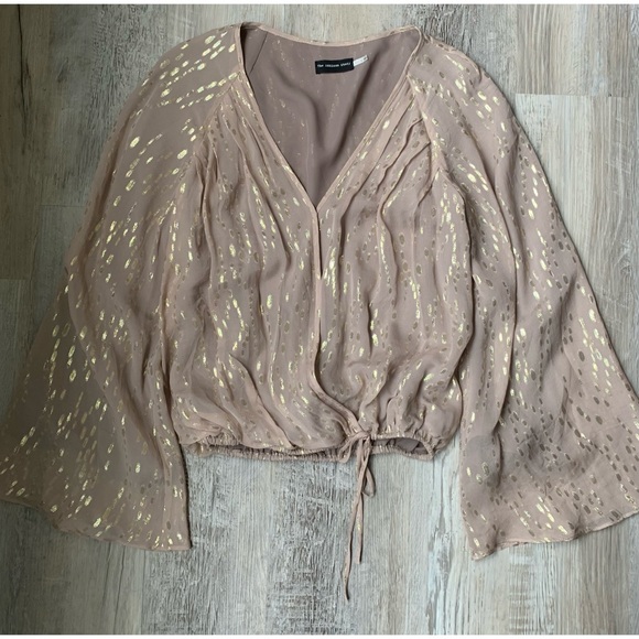 The Addison Story : silk & lurex surplice top - Picture 9 of 15